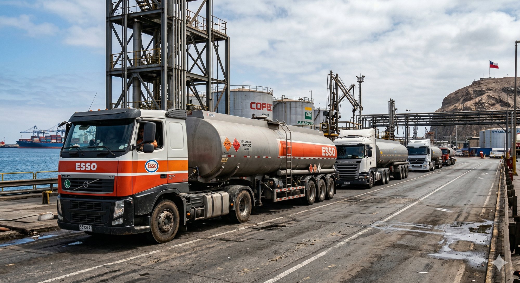 Puerto Arica — Despacho de cisternas de combustible